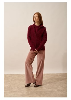 Just Cashmere Kaszmirowy kardigan "Talara" w kolorze bordowym ze sklepu Limango Polska w kategorii Swetry damskie - zdjęcie 189401276