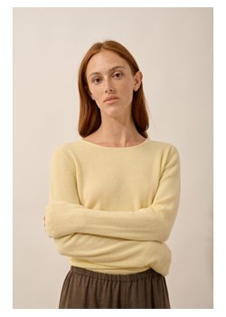 Just Cashmere Kaszmirowy sweter "Vivian" w kolorze żółtym ze sklepu Limango Polska w kategorii Swetry damskie - zdjęcie 189401335