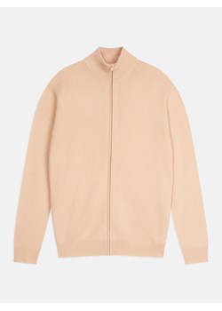 Just Cashmere Kaszmirowy kardigan "Alan" w kolorze beżowym ze sklepu Limango Polska w kategorii Swetry męskie - zdjęcie 189401366
