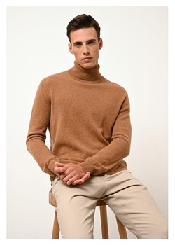 Just Cashmere Kaszmirowy golf "Connor" w kolorze karmelowym ze sklepu Limango Polska w kategorii Swetry męskie - zdjęcie 189401397