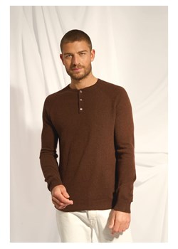 Just Cashmere Kaszmirowy sweter "Guzman" w kolorze jasnobrązowym ze sklepu Limango Polska w kategorii Swetry męskie - zdjęcie 189401459