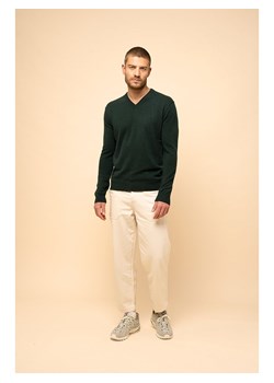 Just Cashmere Kaszmirowy sweter "Tom" w kolorze ciemnozielonym ze sklepu Limango Polska w kategorii Swetry męskie - zdjęcie 189401608