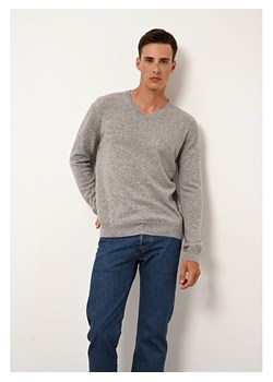 Just Cashmere Kaszmirowy sweter "Tom" w kolorze szarym ze sklepu Limango Polska w kategorii Swetry męskie - zdjęcie 189401618
