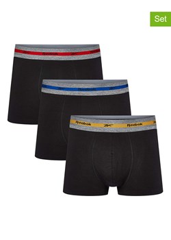 Reebok Bokserki (3 pary) w kolorze czarnym ze sklepu Limango Polska w kategorii Majtki męskie - zdjęcie 189403818