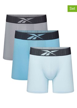 Reebok Bokserki (3 pary) "Hegarty" w kolorze błękitno-szarym ze sklepu Limango Polska w kategorii Majtki męskie - zdjęcie 189403888