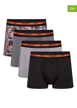 Reebok Bokserki (4 pary) w kolorze czarno-szarym ze sklepu Limango Polska w kategorii Majtki męskie - zdjęcie 189403958