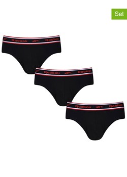 Reebok Slipy (3 pary) "Chase" w kolorze czarnym ze sklepu Limango Polska w kategorii Majtki męskie - zdjęcie 189403998