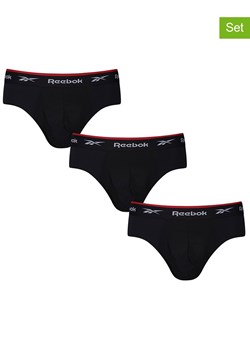 Reebok Slipy (3 pary) "Wiggins" w kolorze czarnym ze sklepu Limango Polska w kategorii Majtki męskie - zdjęcie 189404008