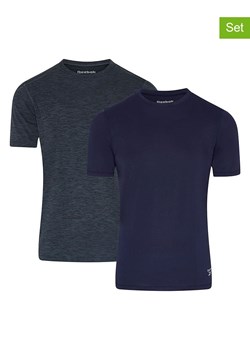 Reebok Koszulki (2 szt.) w kolorze granatowym ze sklepu Limango Polska w kategorii T-shirty męskie - zdjęcie 189404038