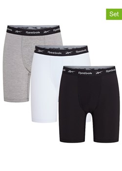 Reebok Bokserki (3 pary) "Hogan" w kolorze czarnym, białym i szarym ze sklepu Limango Polska w kategorii Majtki męskie - zdjęcie 189404098