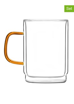 Vialli Design Szklanki (2 szt.) w kolorze pomarańczowym - 350 ml ze sklepu Limango Polska w kategorii Dzbanki i zaparzacze - zdjęcie 189404375