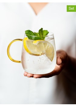 Vialli Design Szklanki (2 szt.) "Bolla" w kolorze żółtym - 400 ml ze sklepu Limango Polska w kategorii Naczynia - zdjęcie 189404387