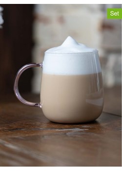 Vialli Design Szklanki (2 szt.) "Bolla" w kolorze jasnoróżowym - 400 ml ze sklepu Limango Polska w kategorii Dzbanki i zaparzacze - zdjęcie 189404396