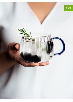 Vialli Design Szklanki (2 szt.) "Tulip" w kolorze niebieskim - 350 ml ze sklepu Limango Polska w kategorii Naczynia - zdjęcie 189404406