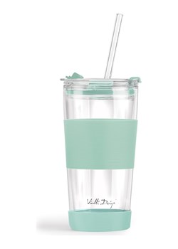Vialli Design Szklanka termiczna w kolorze błękitnym ze słomką - 600 ml ze sklepu Limango Polska w kategorii Kubki termiczne - zdjęcie 189404658