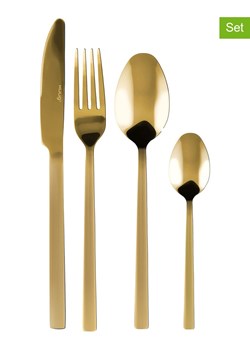 Vialli Design 24-częściowy zestaw sztućców w kolorze złotym ze sklepu Limango Polska w kategorii Sztućce - zdjęcie 189405138