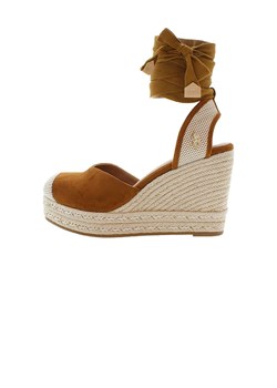 U.S. Polo Assn. Sandały w kolorze jasnobrązowo-beżowym na koturnie ze sklepu Limango Polska w kategorii Sandały damskie - zdjęcie 189406499