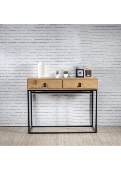 THE HOME DECO FACTORY Konsola "Abbott" w kolorze czarno-brązowym - 100 x 80,5 x 35 cm ze sklepu Limango Polska w kategorii Meble - zdjęcie 189406556