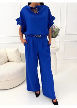 Kobaltowy Elegancki Dwuczęściowy Komplet ze sklepu ModnaKiecka.pl w kategorii Komplety i garnitury damskie - zdjęcie 189406829