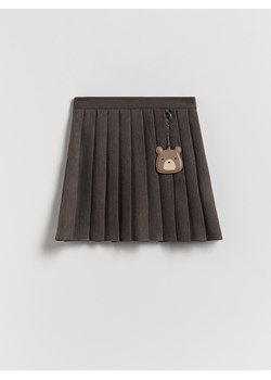 Reserved - Plisowana spódnica z zawieszką - ciemnoszary ze sklepu Reserved w kategorii Spódnice dziewczęce - zdjęcie 189406975