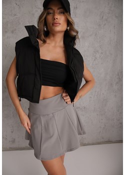 Ciemnoszare Tenisowe Spódnico-Spodenki z Elastycznego Materiału Natennia ze sklepu renee.pl w kategorii Szorty - zdjęcie 189407236