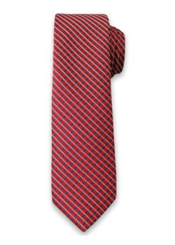 Oryginalny Krawat Męski w Białe Prążki, w Kratkę - 6 cm -  Alties, Kolorowy KRALTS0097 ze sklepu JegoSzafa.pl w kategorii Krawaty - zdjęcie 37282816
