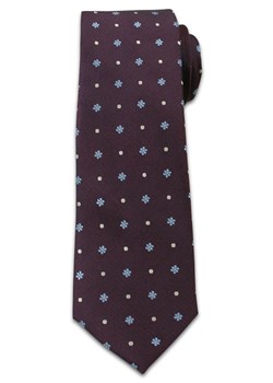 Casualowy Krawat Męski w Kropki i Kwiatki -6,5cm- Chattier, Kolorowy  KRCH0944 ze sklepu JegoSzafa.pl w kategorii Krawaty - zdjęcie 37282917
