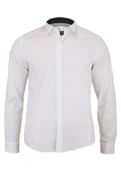 Biała, Jednokolorowa (Gładka) Koszula z Długim Rękawem - Brave Soul, Męska KSDCBRSSS17TUDORWHITE ze sklepu JegoSzafa.pl w kategorii Koszule męskie - zdjęcie 37283465