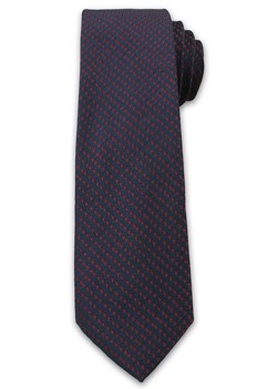 Stylowy Krawat Męski w Bordowy Rzucik - Chattier , Ciemny Granatowy KRCH0996 ze sklepu JegoSzafa.pl w kategorii Krawaty - zdjęcie 41781128