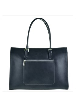 Torebka worek skórzana shopper wzór aligatora beżowa ze sklepu melon.pl w kategorii Torby Shopper bag - zdjęcie 42358685