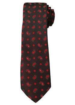 Męski Krawat, Czerwony Wzór PAISLEY - 6 cm - Angelo di Monti, Ciemnoczerwony KRADM1344 ze sklepu JegoSzafa.pl w kategorii Krawaty - zdjęcie 42410107