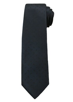 Krawat Męski w Czarny Wzorek, Błyszczący - 6 cm - Angelo di Monti, Ciemnogranatowy  KRADM1361 ze sklepu JegoSzafa.pl w kategorii Krawaty - zdjęcie 42410109