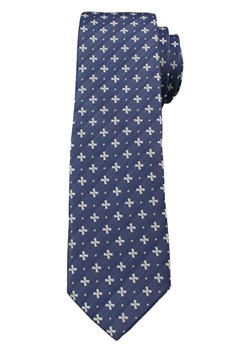 Męski Krawat z Jasnym Wzorkiem, Krzyżyki - 6 cm - Angelo di Monti, Ciemny Niebieski KRADM1331 ze sklepu JegoSzafa.pl w kategorii Krawaty - zdjęcie 42410119