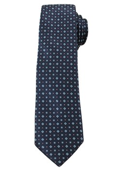 Elegancki Krawat Męski w Drobny Wzór - 6 cm - Angelo di Monti- Stonowany, Granatowy KRADM1343 ze sklepu JegoSzafa.pl w kategorii Krawaty - zdjęcie 42410167