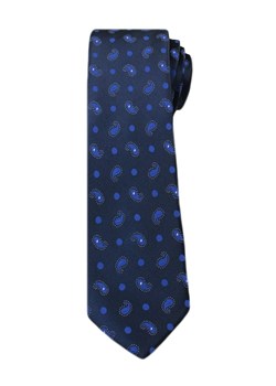 Stylowy Krawat Męski w Oryginalny Wzór PAISLEY- 6 cm - Angelo di Monti, Granatowy KRADM1312 ze sklepu JegoSzafa.pl w kategorii Krawaty - zdjęcie 42410195