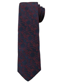 Męski Krawat w Oryginalny Wzór- PAISLEY - 6 cm - Angelo di Monti, Granatowo-Różowy KRADM1337 ze sklepu JegoSzafa.pl w kategorii Krawaty - zdjęcie 42410199