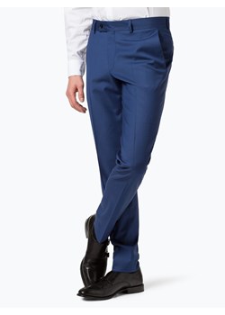 Finshley & Harding London - Męskie spodnie od garnituru modułowego – Grant IB, niebieski ze sklepu vangraaf w kategorii Spodnie męskie - zdjęcie 47785569