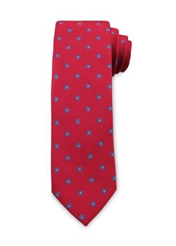 Męski Krawat Chattier - Czerwony, Drobne Kwiatki KRCH1034 ze sklepu JegoSzafa.pl w kategorii Krawaty - zdjęcie 48472527