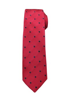 Krawat Męski, Czerwony w Grochy - Angelo di Monti KRADM1403 ze sklepu JegoSzafa.pl w kategorii Krawaty - zdjęcie 52172298