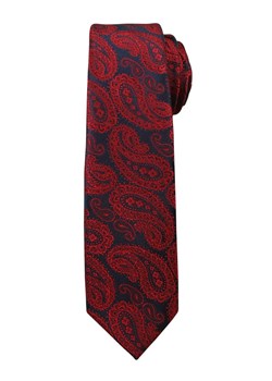 Modny i Elegancki Krawat Alties - Duży, Czerwony Wzór Paisley KRALTS0169 ze sklepu JegoSzafa.pl w kategorii Krawaty - zdjęcie 52172368