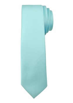 Jednokolorowy Krawat Męski, Śledź - 5 cm - Angelo di Monti, Niebieski Pudrowy KRADM1417 ze sklepu JegoSzafa.pl w kategorii Krawaty - zdjęcie 54507268