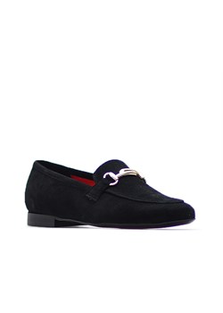 Półbuty Karino 2685/003-P Czarne zamsz ze sklepu Arturo-obuwie w kategorii Półbuty męskie - zdjęcie 56509819