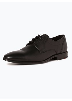 Lloyd Męskie buty sznurowane ze skóry Mężczyźni skóra czarny jednolity ze sklepu vangraaf w kategorii Buty eleganckie męskie - zdjęcie 56559578