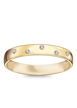 Obrączka złota z diamentami - Forever ze sklepu YES.pl w kategorii Obrączki - zdjęcie 57587678
