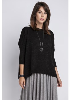 Ciepły sweter damski typu oversize - czarny ze sklepu Cudmoda w kategorii Swetry damskie - zdjęcie 57622249