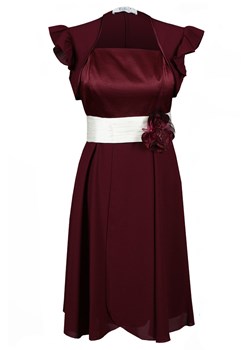 Sukienka FSU184 BURGUNDOWY ze sklepu fokus.pl w kategorii Sukienki - zdjęcie 57688565