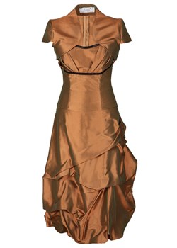 Sukienka FSU134 MIEDZIANO ZIELONY ze sklepu fokus.pl w kategorii Sukienki - zdjęcie 57689959