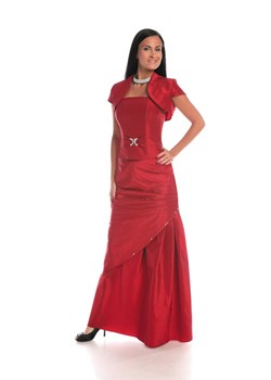 Sukienka FSU063 CZERWONY MOCNY ze sklepu fokus.pl w kategorii Sukienki - zdjęcie 57693047