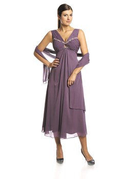 Suknia FSU709 ŚLIWKOWY ze sklepu fokus.pl w kategorii Sukienki - zdjęcie 57693067