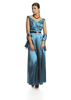 Suknia FSU733 ZIELONY MORSKI ze sklepu fokus.pl w kategorii Sukienki - zdjęcie 57693077